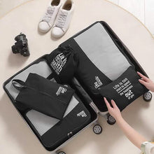 Load image into Gallery viewer, 6-Pieces: Travel Luggage Organizers Set Packing Cubes with Shoe Bag Cosmetics Accessories