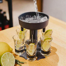 Load image into Gallery viewer, 6 Shot Glass Dispenser and Holder
