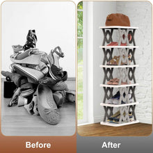 Load image into Gallery viewer, 6-Tier Foldable Vertical Shoe Rack