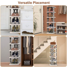Load image into Gallery viewer, 6-Tier Foldable Vertical Shoe Rack