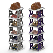 Load image into Gallery viewer, 6-Tier Foldable Vertical Shoe Rack