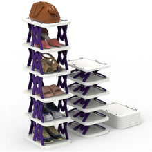 Load image into Gallery viewer, 6-Tier Foldable Vertical Shoe Rack