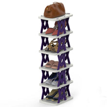 Load image into Gallery viewer, 6-Tier Foldable Vertical Shoe Rack