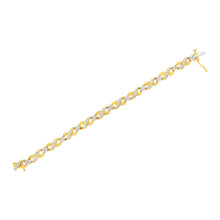 Load image into Gallery viewer, 10K Yellow Gold Round-Cut Diamond Infinite Love Bracelet (1.00 cttw, I-J Color, I2-I3 Clarity)