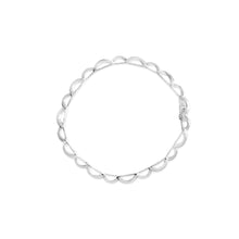 Load image into Gallery viewer, 14K White Gold 1.0 Cttw Invisible Set Princess Diamond Alternating Link Tennis Bracelet (I-J Color, I1-I2 Clarity) - 7.25"