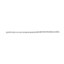 Load image into Gallery viewer, 14K White Gold 2.0 Cttw Baguette and Princess-Cut Diamond Tennis Bracelet (H-I Color, SI1-SI2 Clarity) - 7"