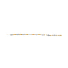 Load image into Gallery viewer, 10k Gold 1/3 Cttw Diamond Miracle Set Alternating Bar and Link Bracelet (I-J Color, I1-I2 Clarity) - 7.75" Inches