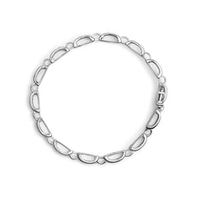 Load image into Gallery viewer, 14K White Gold 1.00 Cttw Princess-Cut Diamond Link Bracelet (I-J Color, I1-I2 Clarity) - Size 7.25