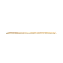 Load image into Gallery viewer, 10K Yellow Gold 4.00 Cttw Channel Set Round Diamond Tennis 7" Bracelet (J-K Color, I1-I2 Clarity)