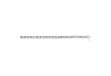 Load image into Gallery viewer, 14K White Gold 5.00 Cttw Invisible Set Princess-Cut Diamond Belt and Buckle Tennis 7" Bracelet (H-I Color, SI1-SI2 Clarity)