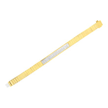 Load image into Gallery viewer, 14K Yellow Gold 3 5/8 cttw Invisible Set Princess-Cut Diamond ID Tennis Bracelet (I-J Color, SI1-SI2 Clarity) - Size 7"