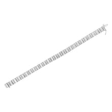 Load image into Gallery viewer, 14K White Gold 4 7/8 cttw Baguette & Round Brilliant-Cut Diamond Channel- & Prong-Set Tennis Bracelet (I-J Color, I1-I2 Clarity) - Size 7.25"