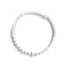 Load image into Gallery viewer, 14K White Gold 12.0 Cttw Men's Invisible Set Princess Diamond Tennis Bracelet (G-H Color, VS1-VS2 Clarity) - Size 8.5" Inches