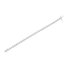 Load image into Gallery viewer, .925 Sterling Silver 1 cttw Prong-Set Diamond Link Bracelet (I-J, I1-I2) - 7.25"