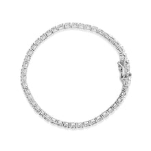 Load image into Gallery viewer, 14K White Gold 5.00 Cttw Prong Set Lab Grown Round Diamond Classic Tennis Bracelet (F-G Color, VS2-SI1 Clarity) - 7.25"