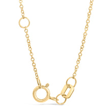 Load image into Gallery viewer, 10K Yellow Gold 1/10 Cttw Diamond Paperclip Charm Adjustable Link Bracelet (I-J Color, I1-I2 Clarity) - 7.25 Inch