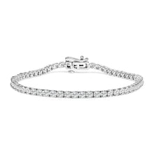 Load image into Gallery viewer, 14K White Gold 6.00 Cttw Lab Grown Diamond Classic Tennis Bracelet - 7.25"