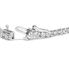 Load image into Gallery viewer, 14K White Gold 6.00 Cttw Lab Grown Diamond Classic Tennis Bracelet - 7.25"