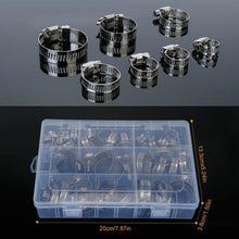 Load image into Gallery viewer, 60-Pieces: Hose Clamp Stainless Steel Adjustable Worm Gear
