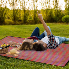 Load image into Gallery viewer, 60" x 78" Foldable Waterproof Picnic Blanket with Strap