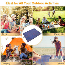 Load image into Gallery viewer, 60" x 78" Foldable Waterproof Picnic Blanket with Strap