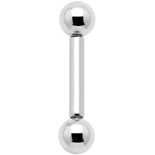 Load image into Gallery viewer, 16G 1/4 Grade 23 Titanium 3mm Ball Internally Threaded Barbell