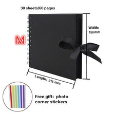 Load image into Gallery viewer, 60/80 Pages Photo Albums Scrapbook Paper Craft Album Scrapbooking Picture Album for Wedding Anniversary Gifts Memory Scrapbook Albums Family Anniversary Gift For Couple