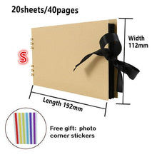 Load image into Gallery viewer, 60/80 Pages Photo Albums Scrapbook Paper Craft Album Scrapbooking Picture Album for Wedding Anniversary Gifts Memory Scrapbook Albums Family Anniversary Gift For Couple