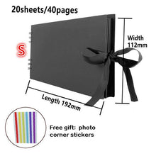 Load image into Gallery viewer, 60/80 Pages Photo Albums Scrapbook Paper Craft Album Scrapbooking Picture Album for Wedding Anniversary Gifts Memory Scrapbook Albums Family Anniversary Gift For Couple