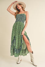Load image into Gallery viewer, Ditsy Floral Ruffled Hem Maxi Cami Dress For Women –Romantic Floral Print, Flowy Maxi Length, Feminine & Elegant Design for Casual & Special Occasions