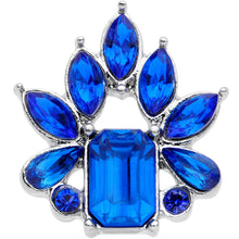 Load image into Gallery viewer, 16G 1/4 BBlue Gem Flower Tiara Cartilage Tragus Earring