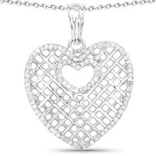 Load image into Gallery viewer, 0.52 Carat Genuine White Diamond .925 Sterling Silver Pendant