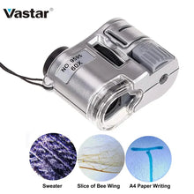 Load image into Gallery viewer, 60X Handheld Magnifying Glass Mini Pocket Microscope