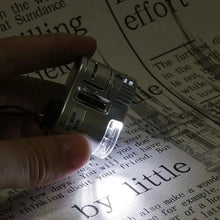 Load image into Gallery viewer, 60X Handheld Magnifying Glass Mini Pocket Microscope