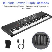 Load image into Gallery viewer, 61 Keys Digital Music Keyboard Electronic Piano