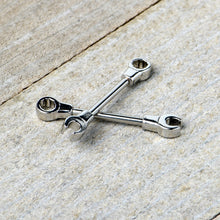 Load image into Gallery viewer, 14G 13mm Combo Wrench Barbell Nipple Ring Set