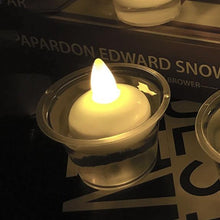 Load image into Gallery viewer, 6/12PCS Floating Candle Lights LED Floating Candles Flameless Tea Lights Warm Yellow Battery Operated Waterproof Decoration for Wedding Thanksgiving Christmas Waterproof Flameless on Water Candles LED Tea Light Wedding Party Decorative