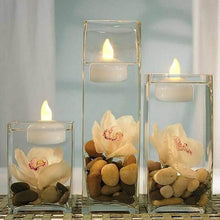 Load image into Gallery viewer, 6/12PCS Floating Candle Lights LED Floating Candles Flameless Tea Lights Warm Yellow Battery Operated Waterproof Decoration for Wedding Thanksgiving Christmas Waterproof Flameless on Water Candles LED Tea Light Wedding Party Decorative