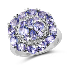 Load image into Gallery viewer, 2.92 Carat Genuine Tanzanite .925 Sterling Silver Ring
