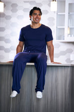 Load image into Gallery viewer, Men's Soft Bamboo Lounge Pajama Set - Short Sleeve Top & Pants