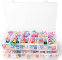 Load image into Gallery viewer, Clear Plastic Organizer Box with Dividers for Tools