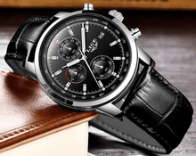 Load image into Gallery viewer, Men's Waterproof Watch With Chronometers Date Display And Fluorescent Pointers Excellent Look Perfect Gift