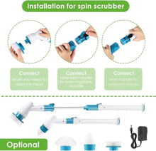 Load image into Gallery viewer, Electric Spin Scrubber Cordless Scrubber Brush with Long Handle