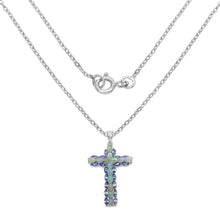 Load image into Gallery viewer, 3.32 Carat Genuine Ethiopian Opal and Tanzanite .925 Sterling Silver Pendant