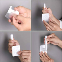 Load image into Gallery viewer, 4-Pack: Adhesive Toilet Paper Holder, Wall Mount, White & Black