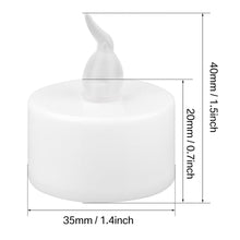 Load image into Gallery viewer, 6/24Pcs Flameless LED Candles Electric Fake Candle Battery Operated LED Tea Lights in Warm White for Wedding Table Festival Celebration Halloween Tea Light Creative Lamp Battery Powered Home Wedding Birthday Party Decoration Lighting
