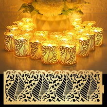 Load image into Gallery viewer, 6/24Pcs Flameless LED Candles Electric Fake Candle Battery Operated LED Tea Lights in Warm White for Wedding Table Festival Celebration Halloween Tea Light Creative Lamp Battery Powered Home Wedding Birthday Party Decoration Lighting