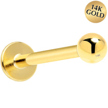Load image into Gallery viewer, 16G Solid 14K Yellow Gold Flat Back