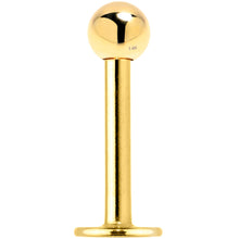 Load image into Gallery viewer, 16G Solid 14K Yellow Gold Flat Back