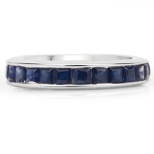 Load image into Gallery viewer, 3.12 Carat Genuine Blue Sapphire .925 Sterling Silver Ring